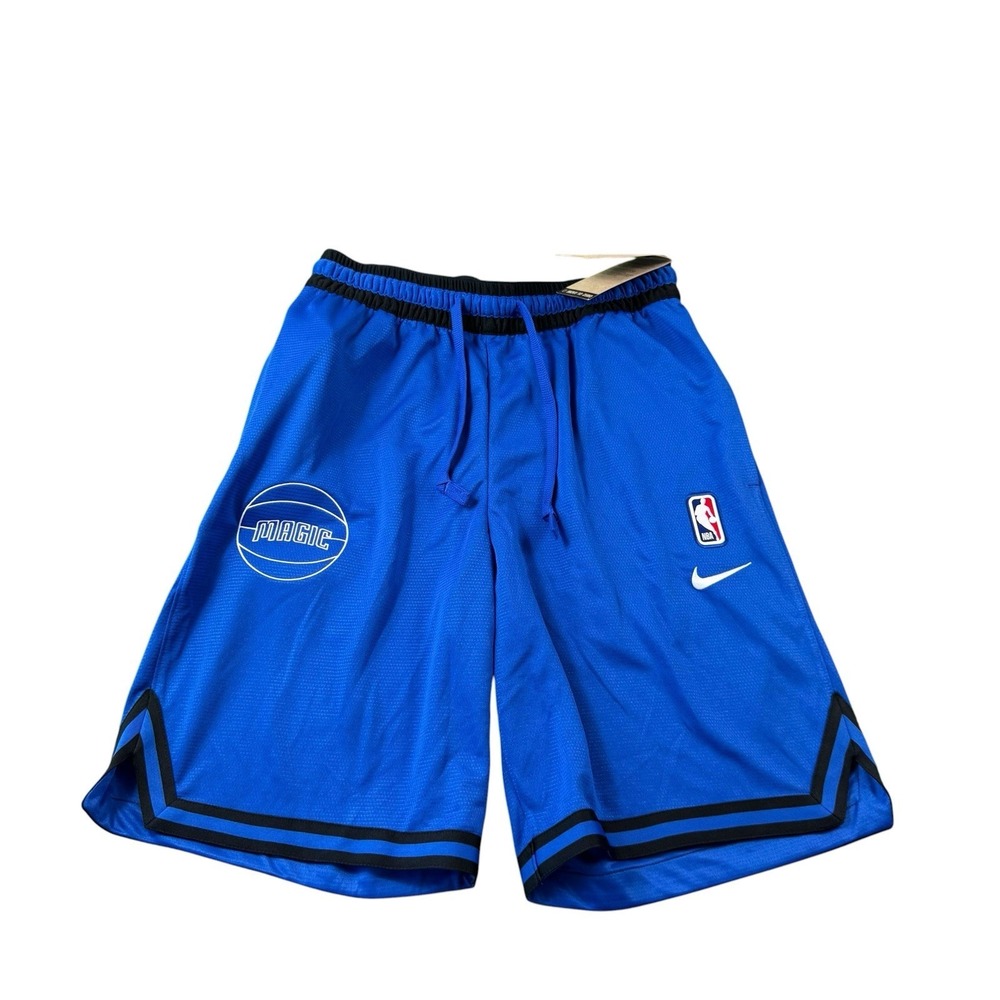 Nike Dri Fit Blue Black Orlando Magic Basketball Shorts Size S NWT